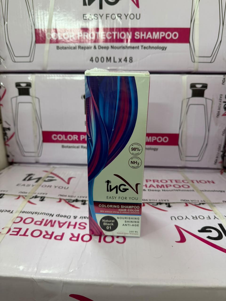 ING Hair Color Shampoo 200ml – 5-Minute Hair Coloring Shampoo
