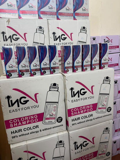 ING Hair Color Shampoo 200ml – 5-Minute Hair Coloring Shampoo